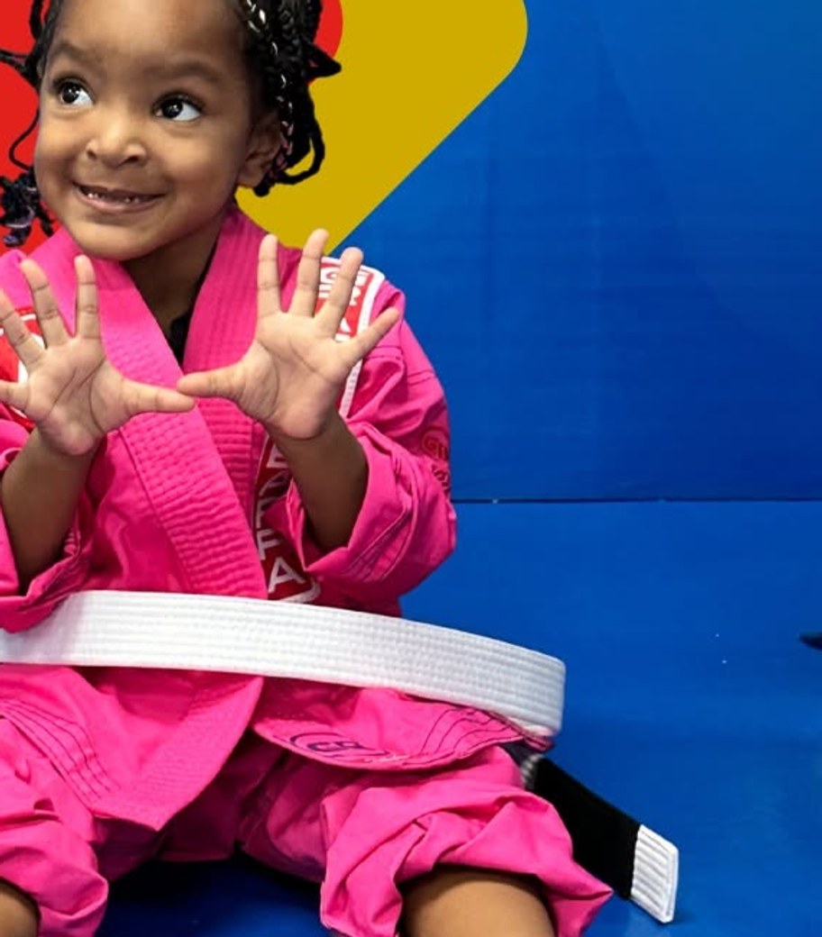 Child training Brazilian Jiu-Jitsu at Gracie Barra Boynton Beach